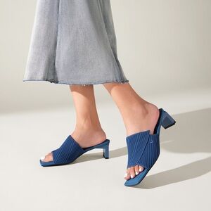 VIVAIA Square-Toe Block Heel Sandals